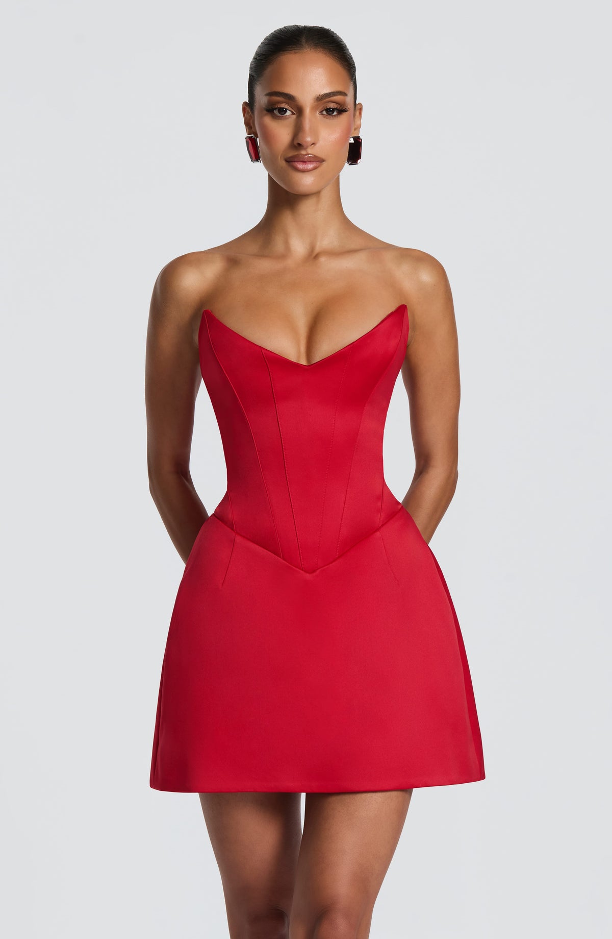 Belavie Torinne Mini Dress - Red