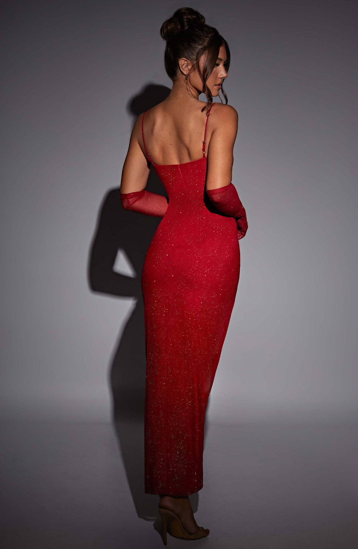 Belavie Trixiella Maxi Dress - Red Sparkle