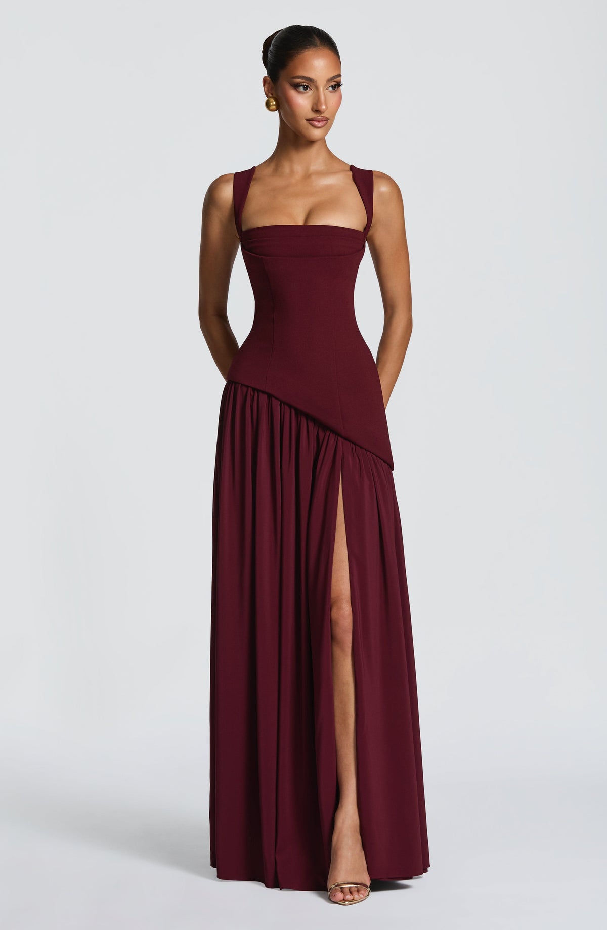 Belavie Tullula Maxi Dress - Cherry Lacquer