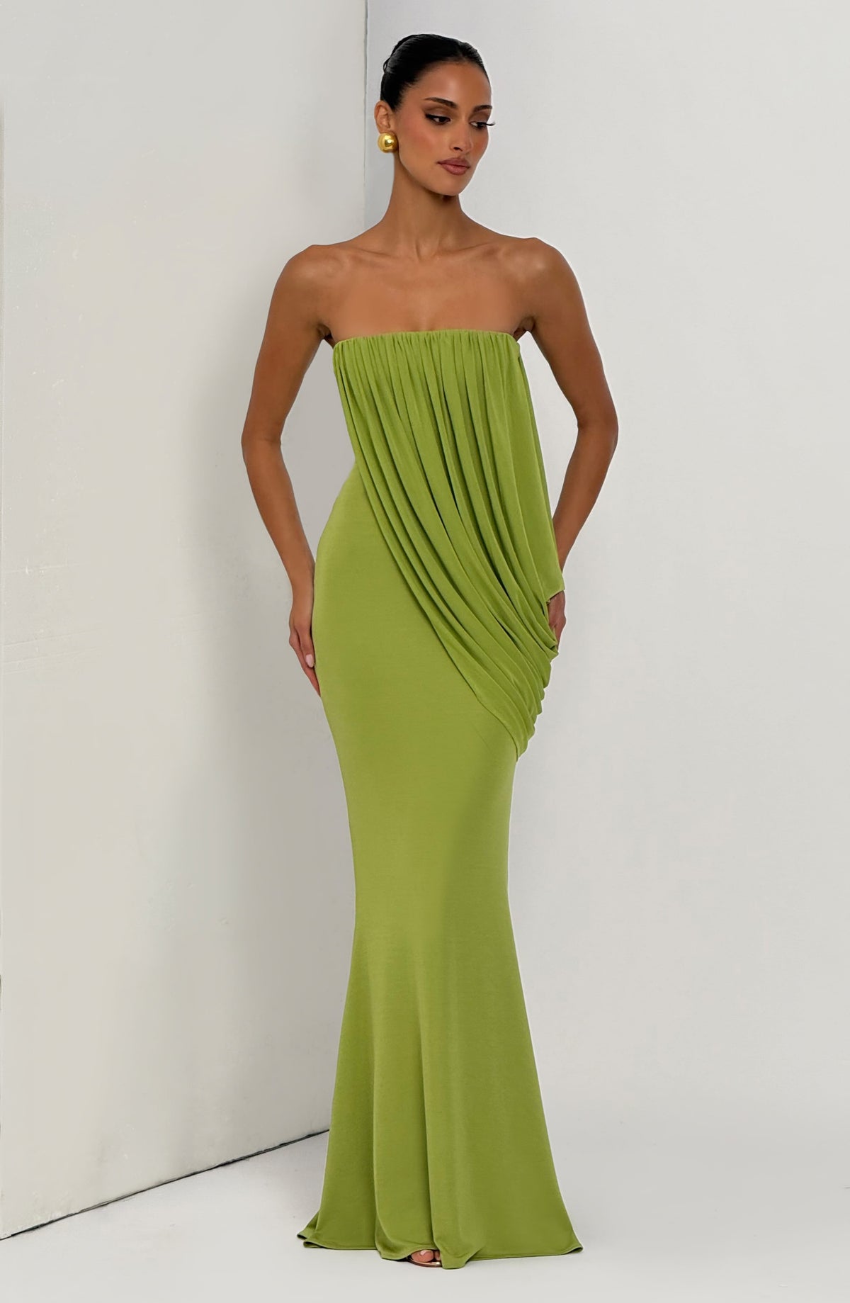 Belavie Viennella Maxi Dress - Olive