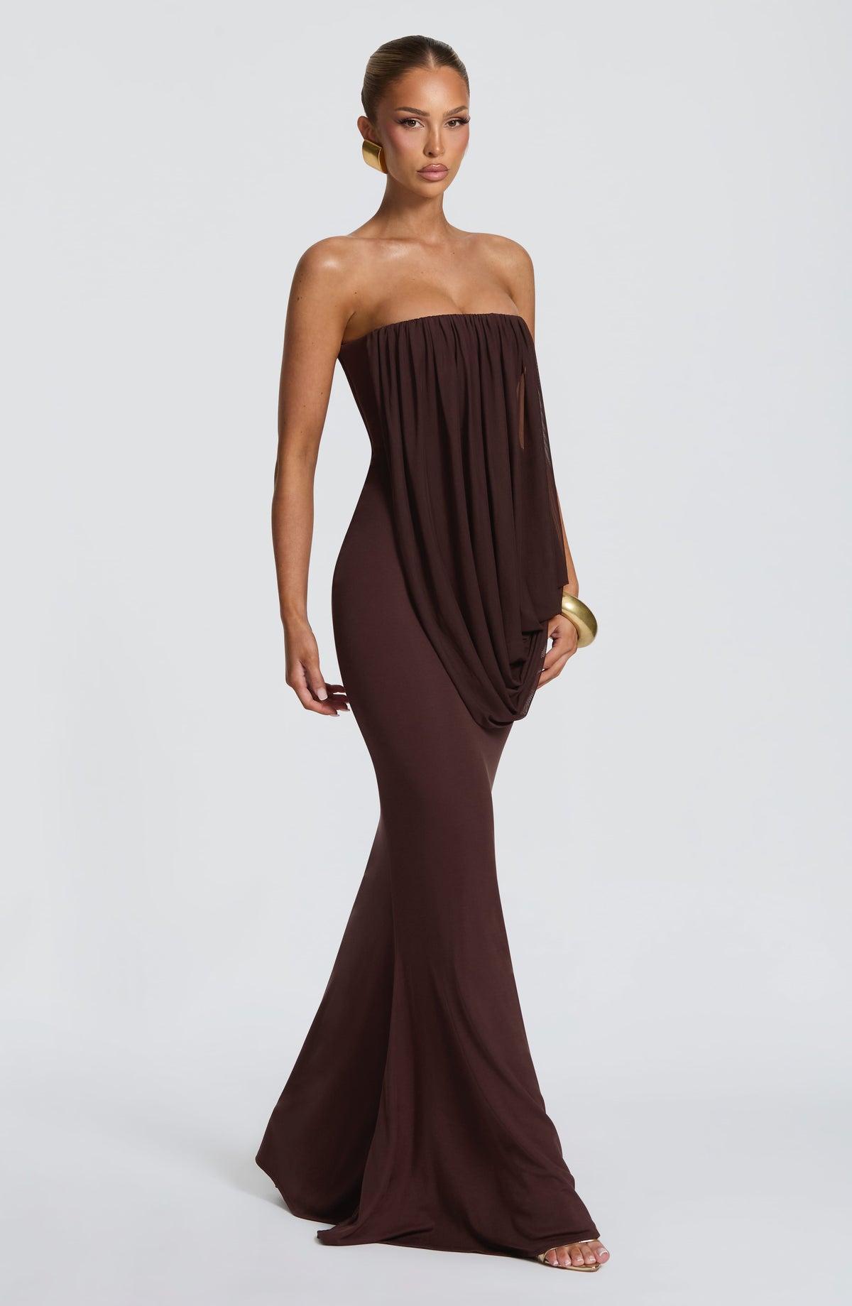 Belavie Viennella Maxi Dress - Plum Brown