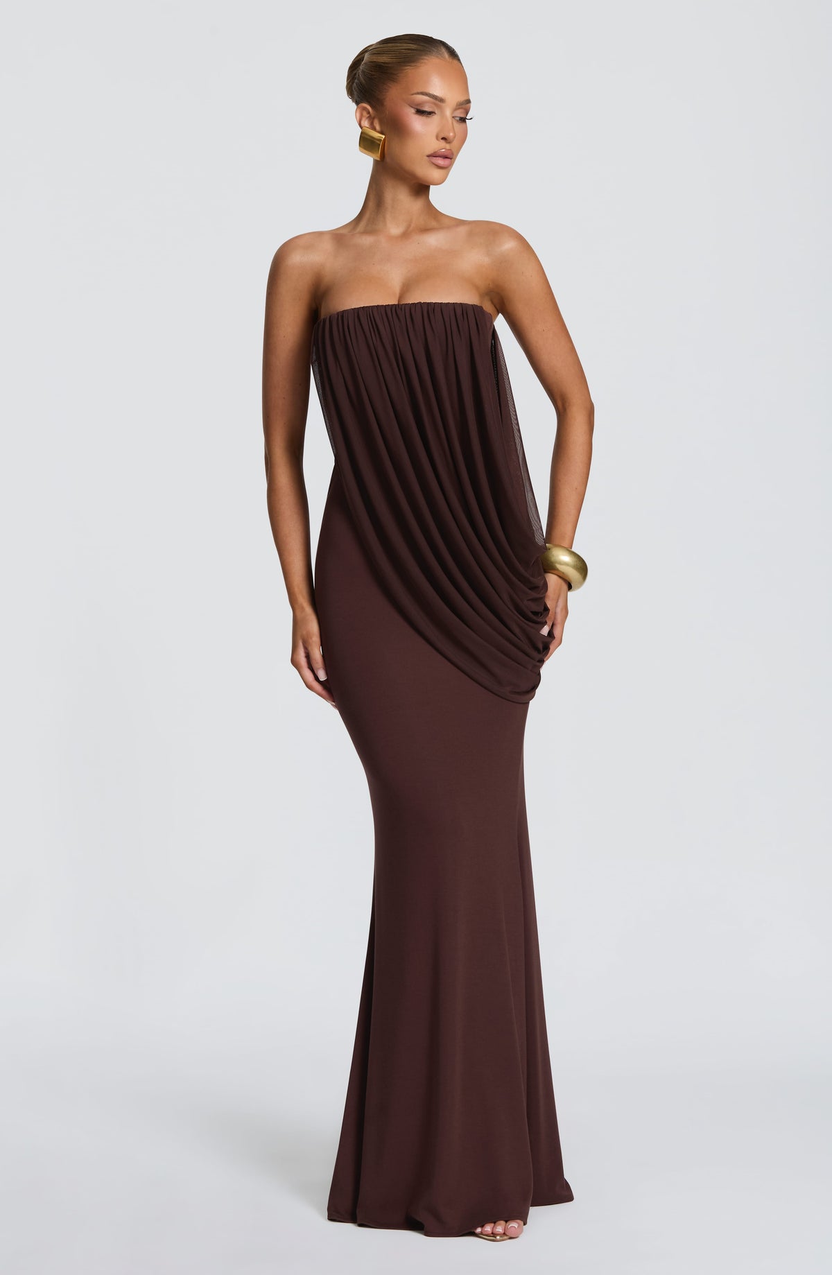 Belavie Viennella Maxi Dress - Plum Brown
