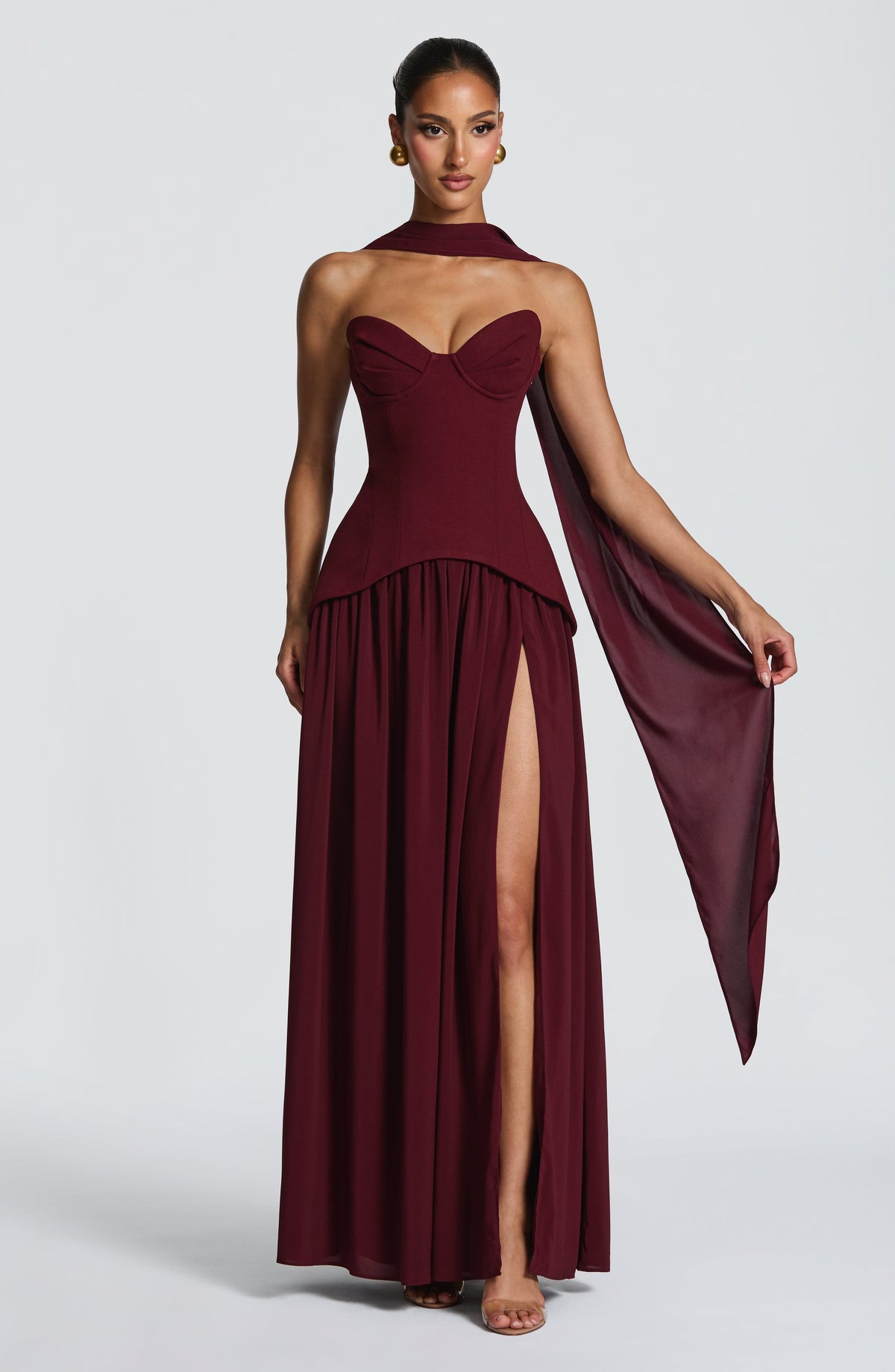 Belavie Viettella Maxi Dress - Cherry Lacquer