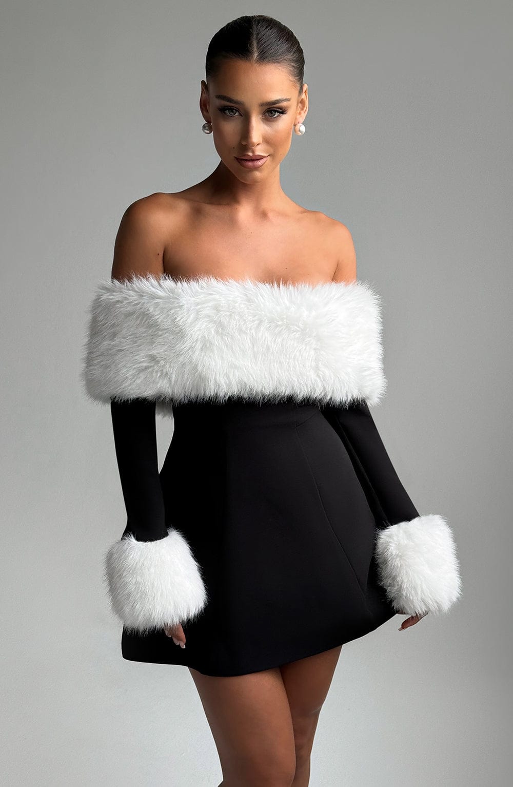 Belavie Villanella Mini Dress - Black/White