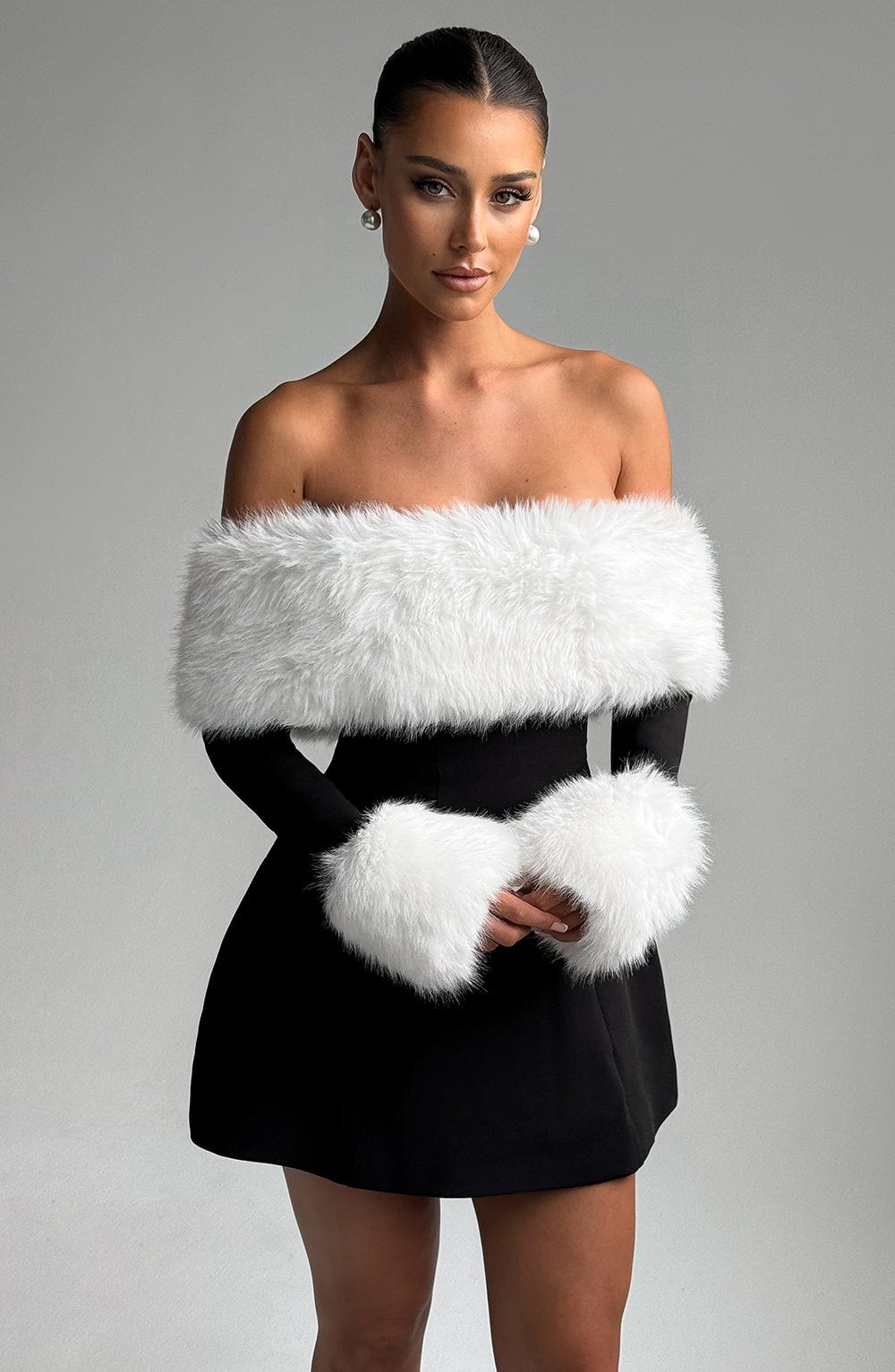 Belavie Villanella Mini Dress - Black/White