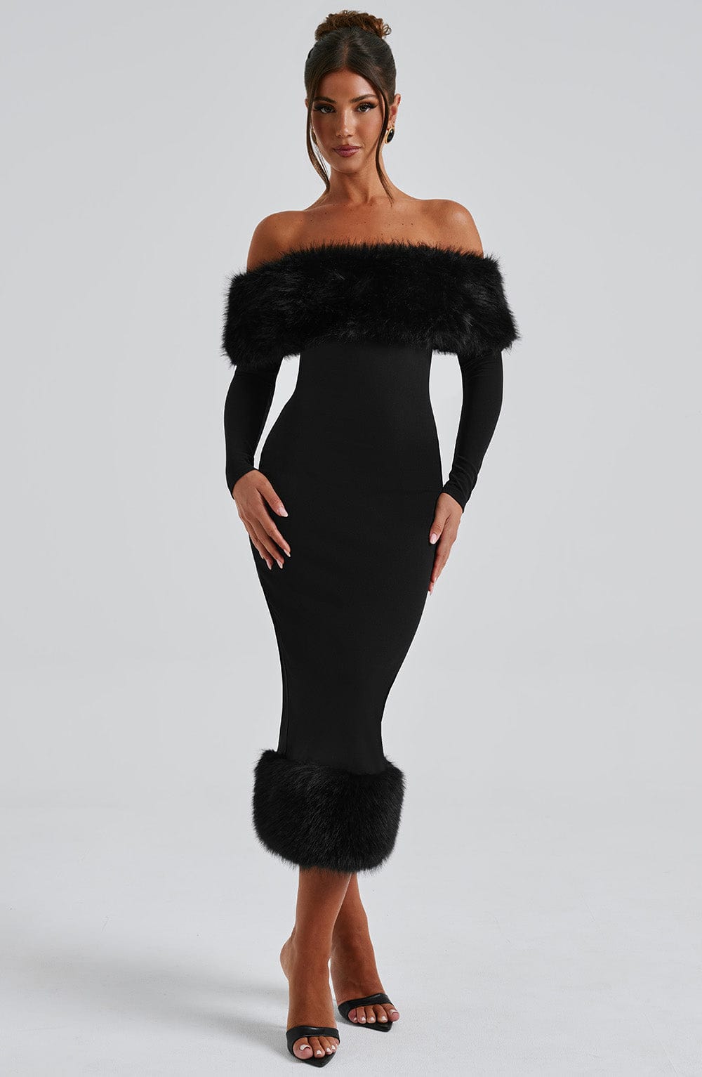 Belavie Vittoriella Midi Dress-Black