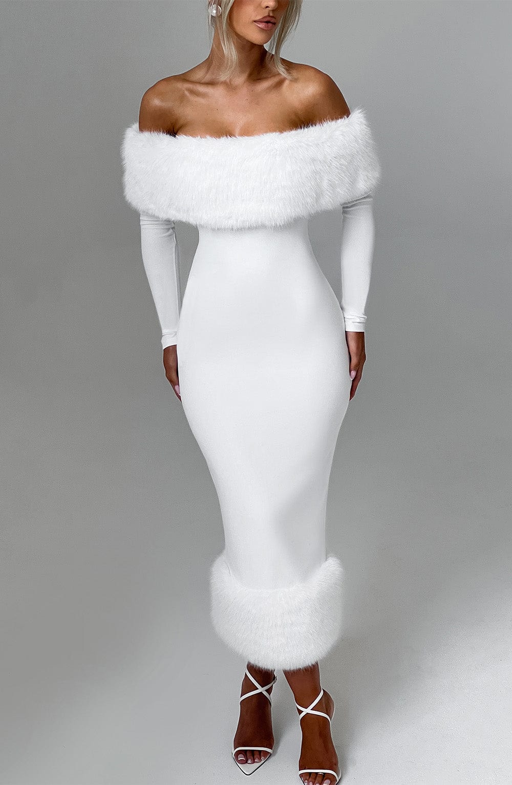 Belavie Vittoriella Midi Dress - Ivory