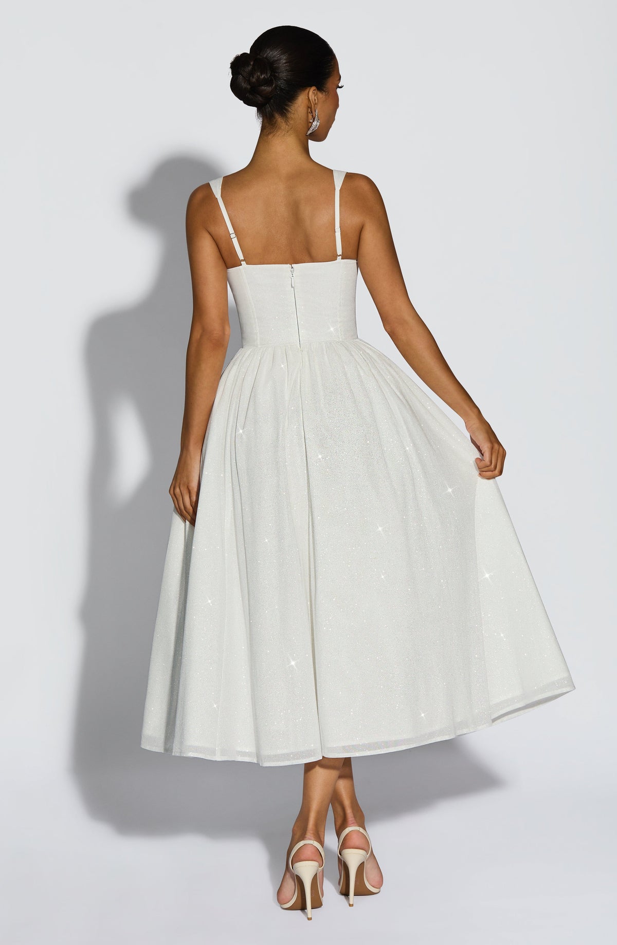 Belavie Viviennella Midi Dress - Ivory Sparkle