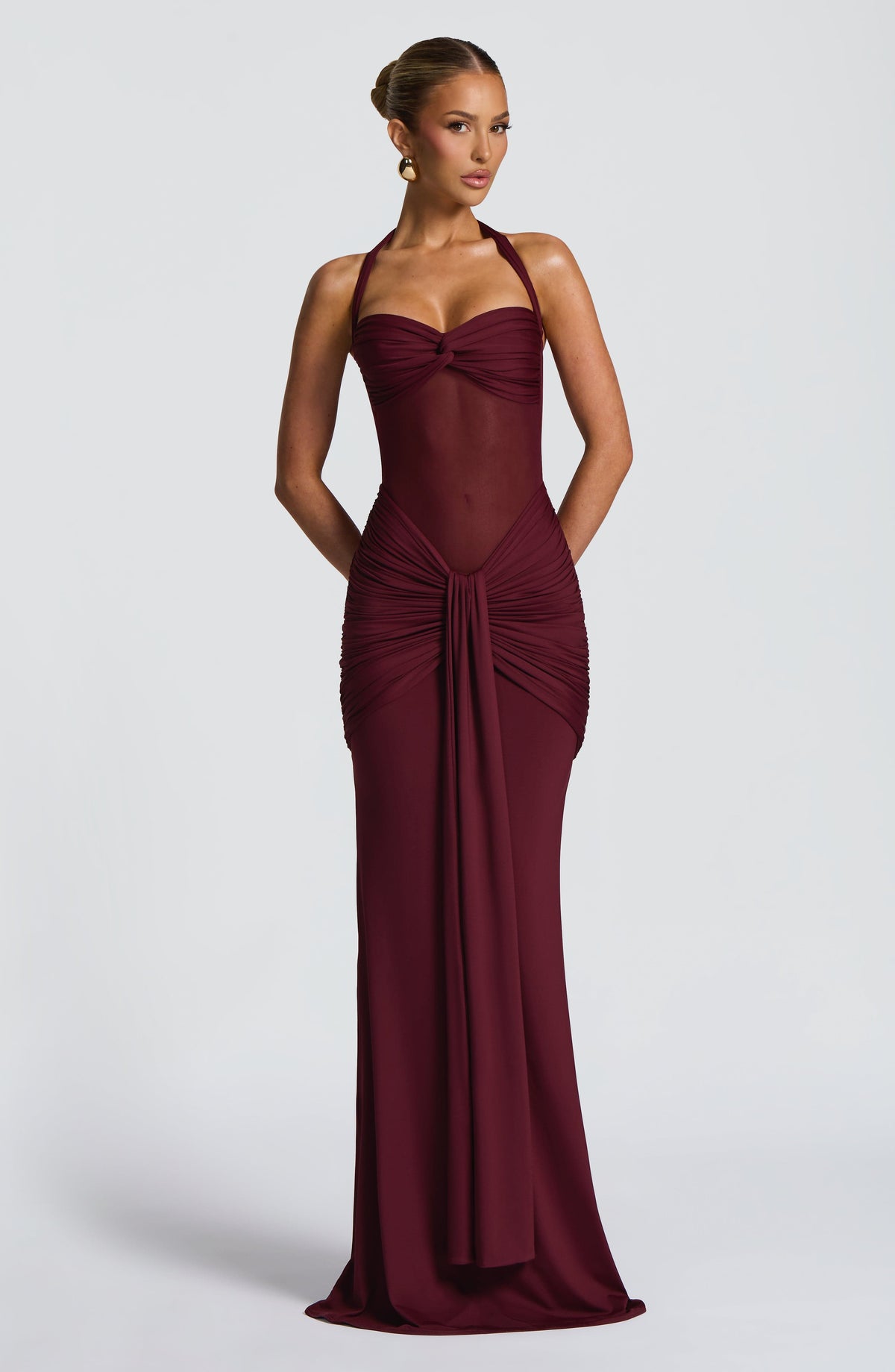 Belavie Vixenne Maxi Dress - Cherry Lacquer