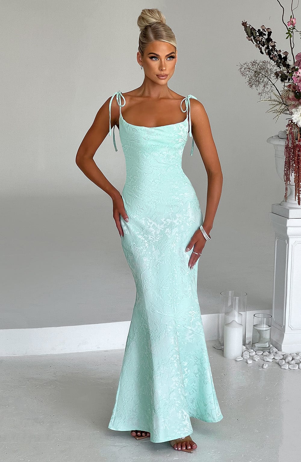 Belavie Whitnie Maxi Dress - Mint
