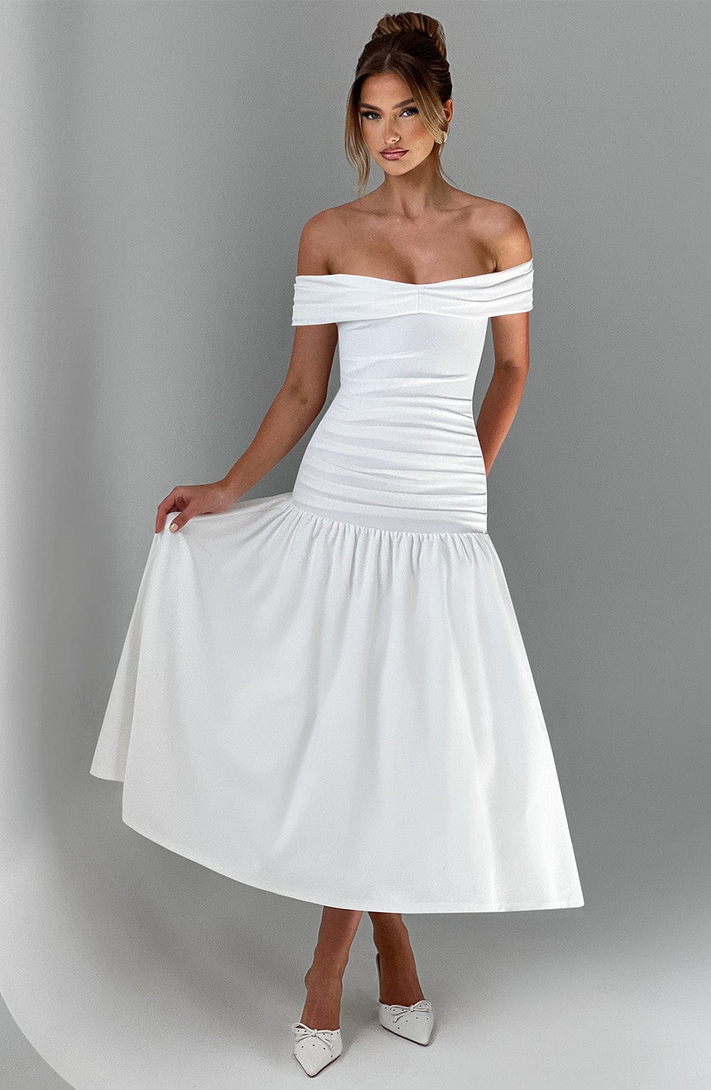 Belavie Wilhelminella Midaxi Dress - Ivory