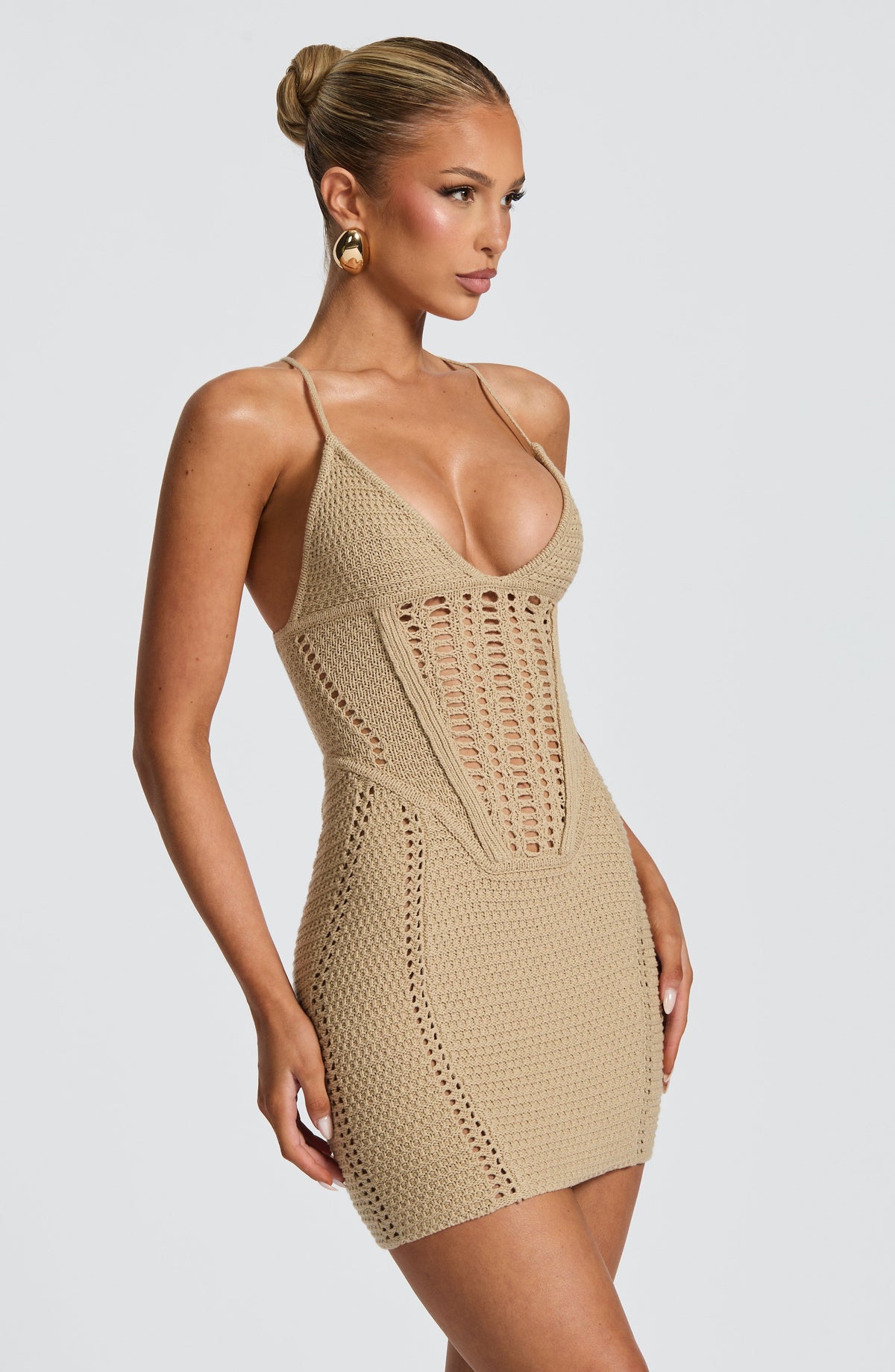 Belavie Xanthella Mini Dress - Beige
