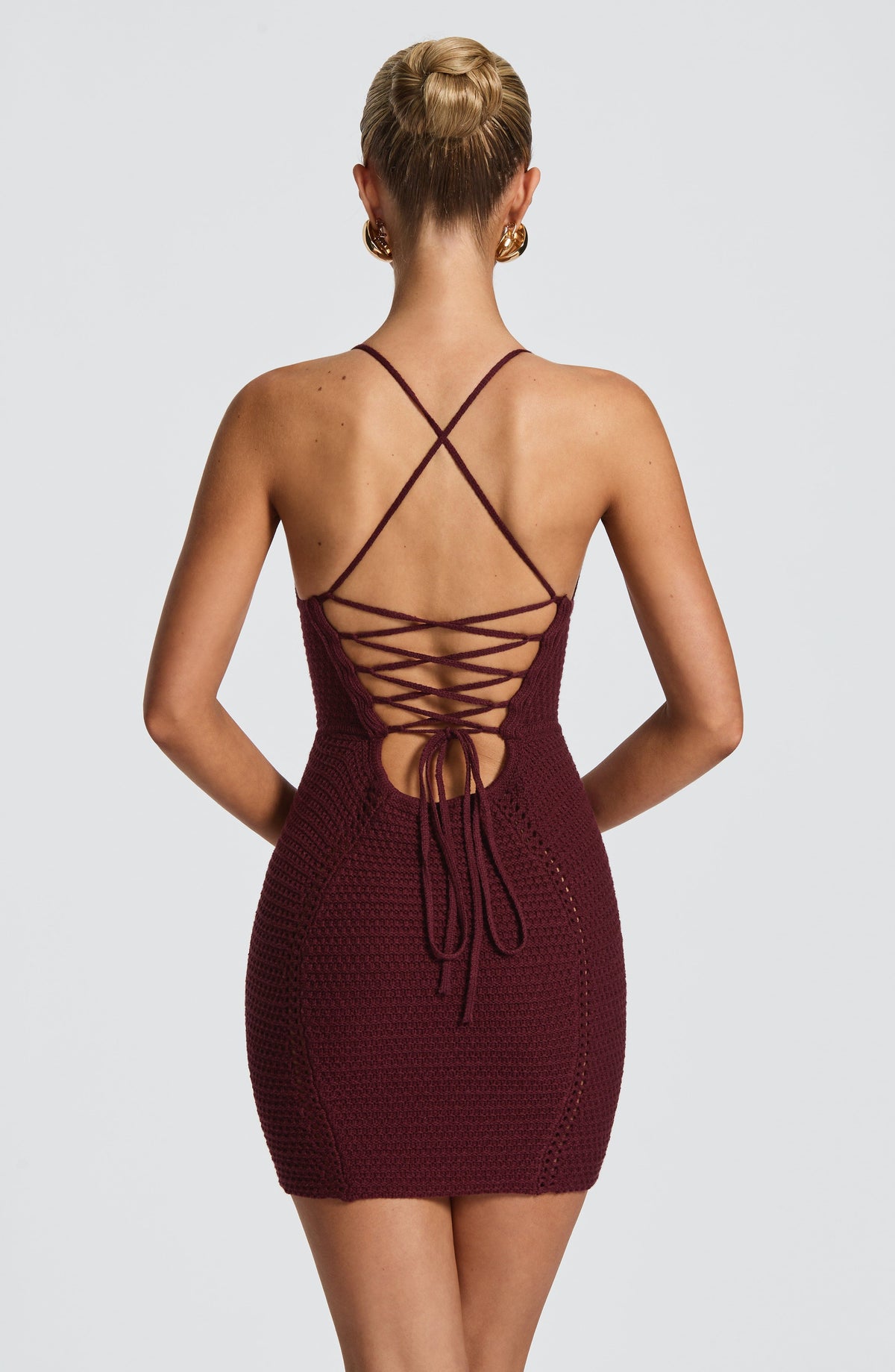 Belavie Xanthella Mini Dress - Cherry Lacquer