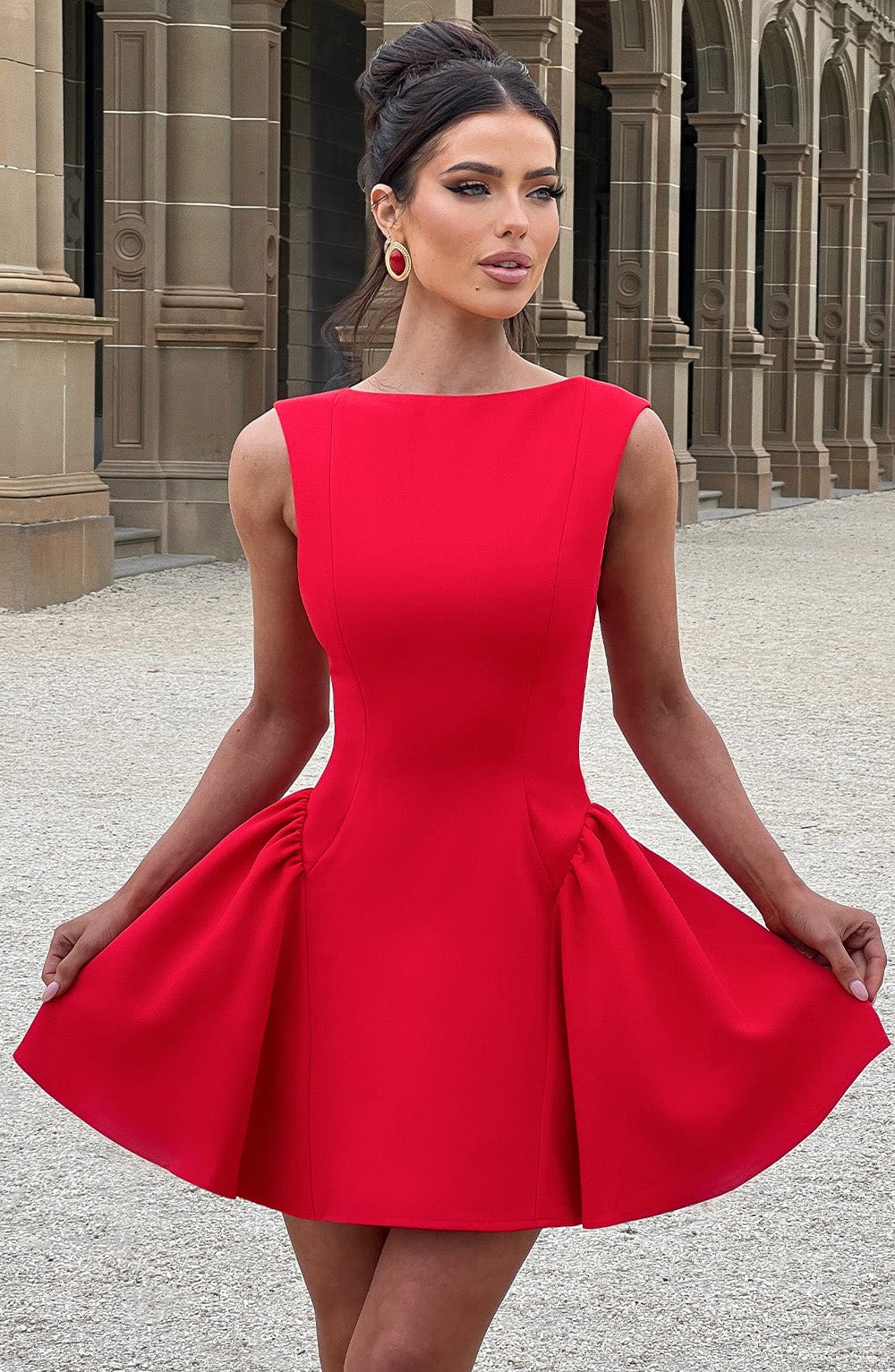 Belavie Yalinella Mini Dress - Red