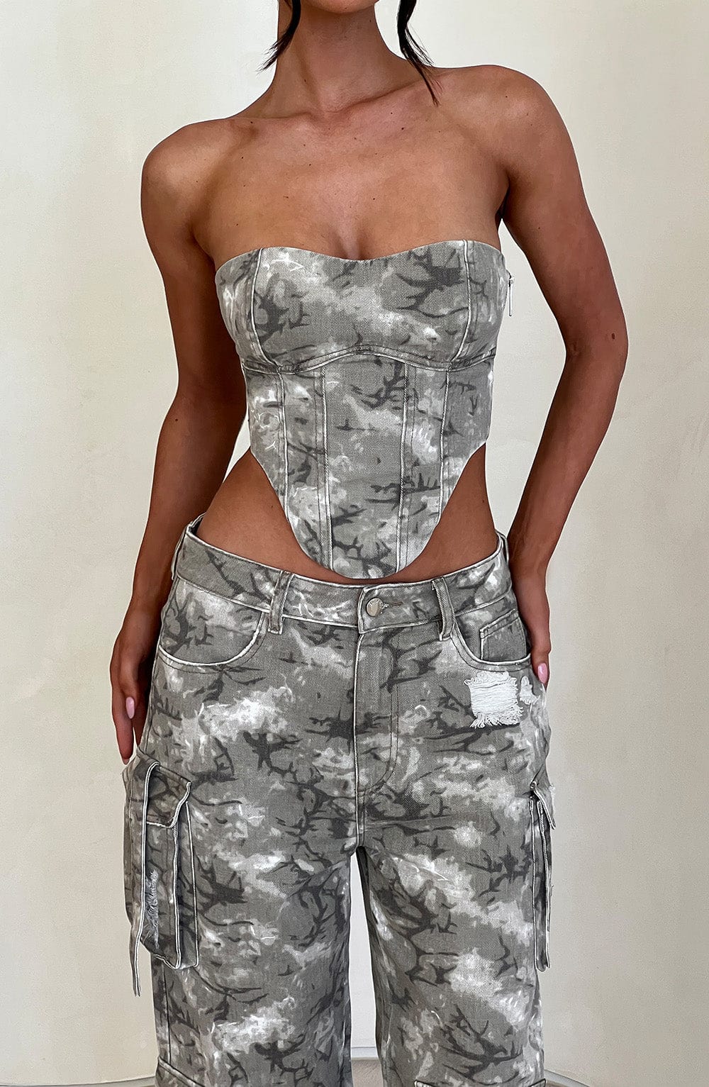 Belavie Yasiella Corset - Camo Print