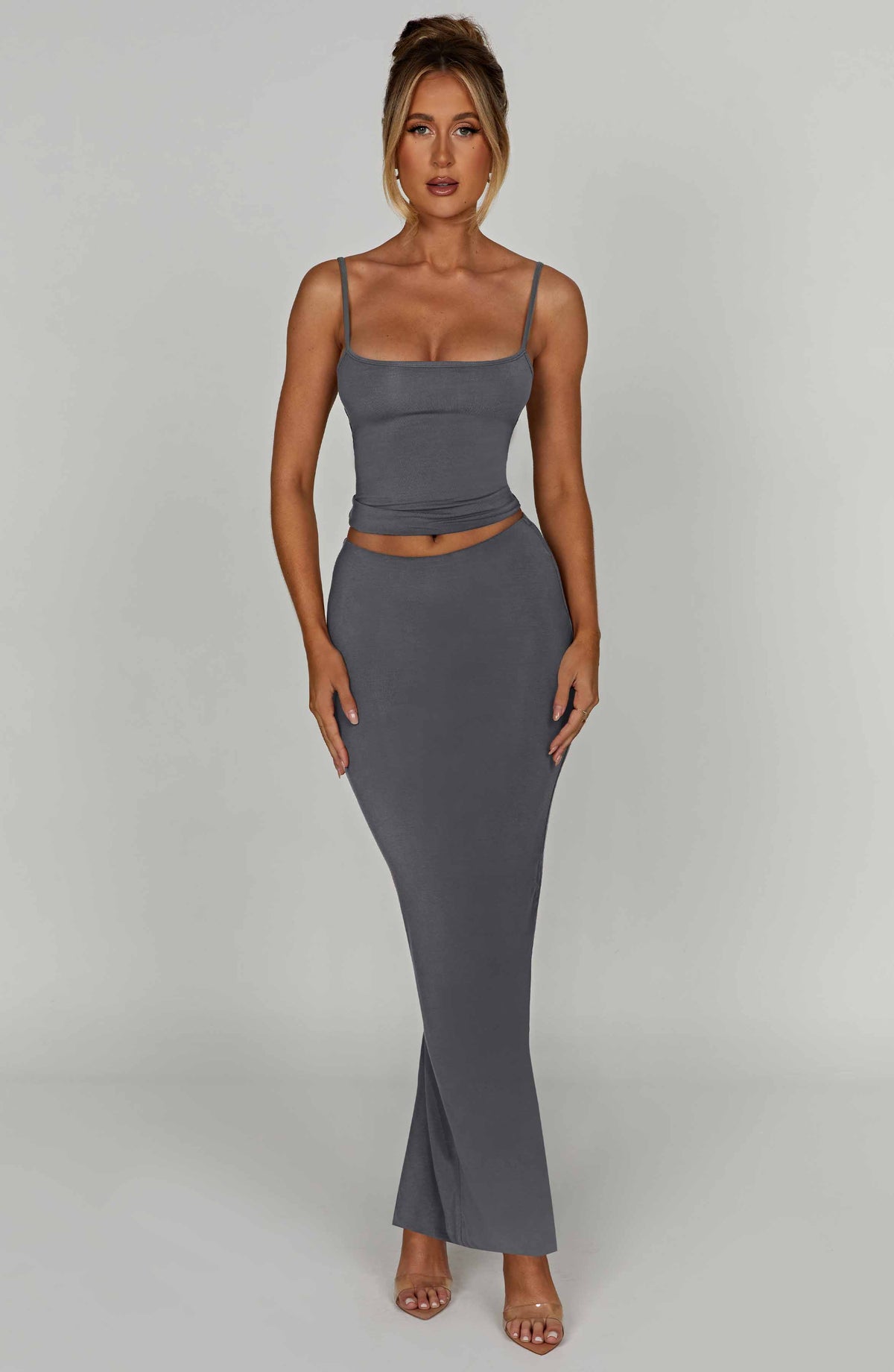 Belavie Yazminne Maxi Skirt - Charcoal
