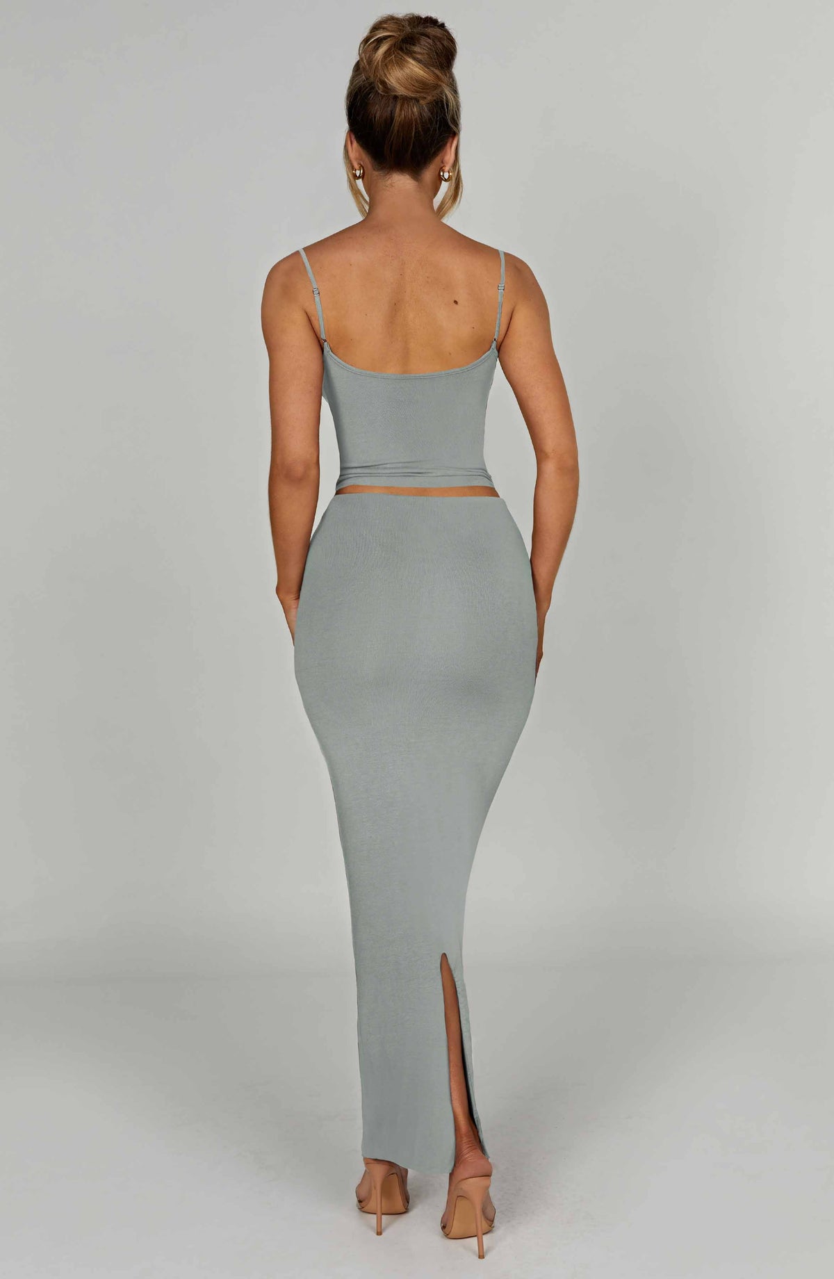 Belavie Yazminne Maxi Skirt - Steel