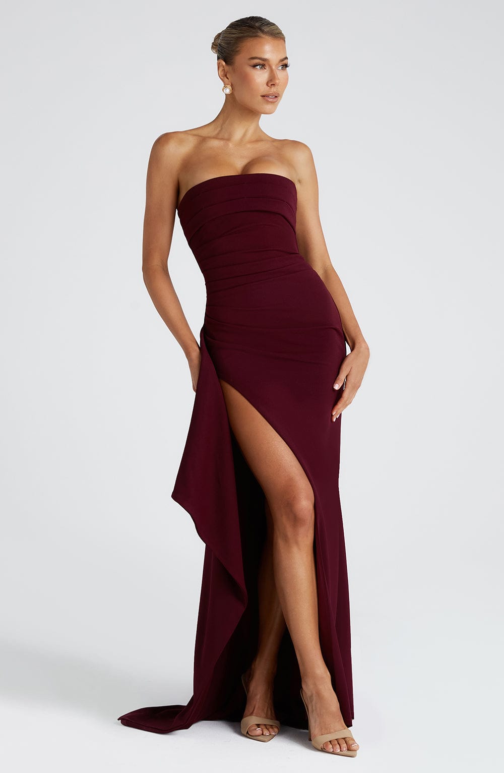 Belavie Zafirella Maxi Dress - Cherry Lacquer