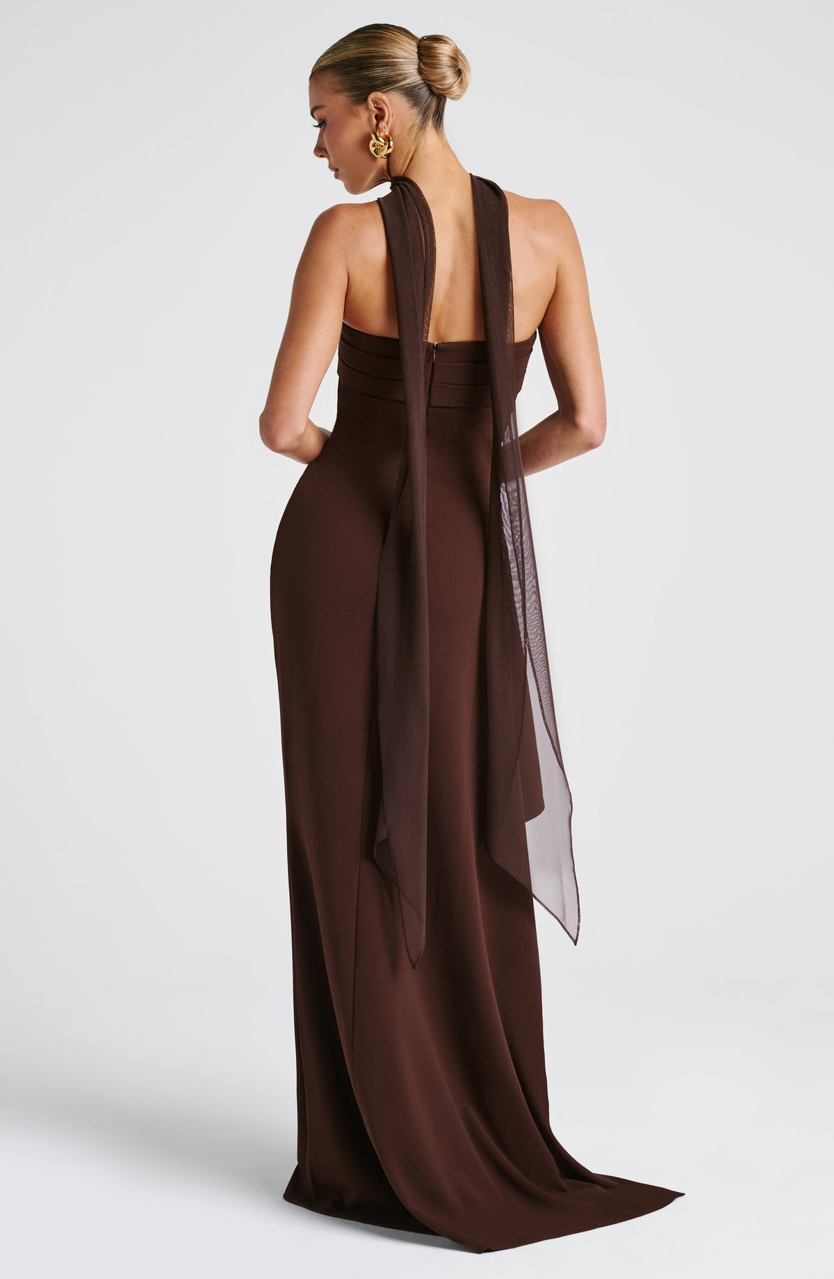 Belavie Zafirella Maxi Dress - Plum Brown