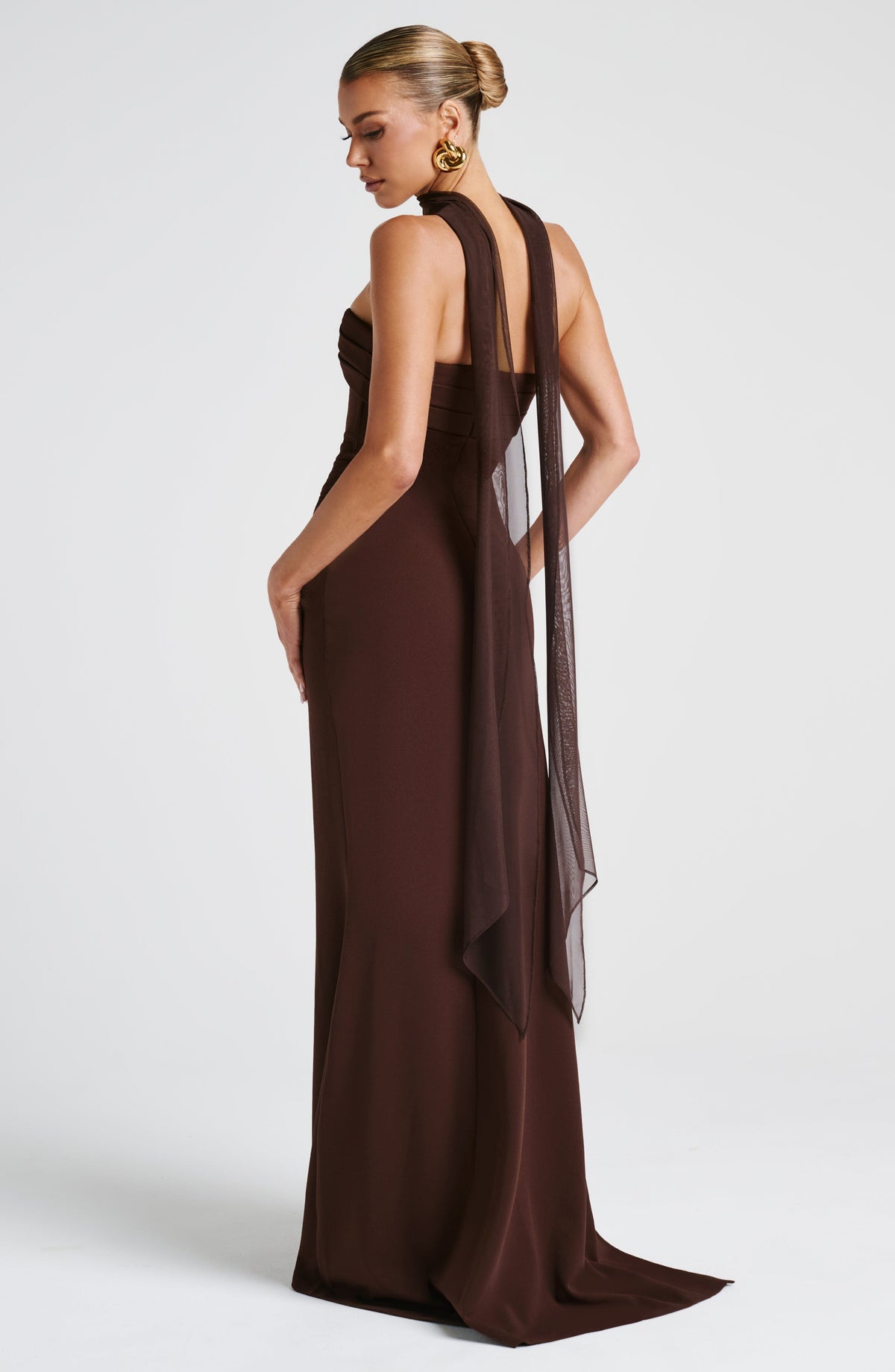 Belavie Zafirella Maxi Dress - Plum Brown