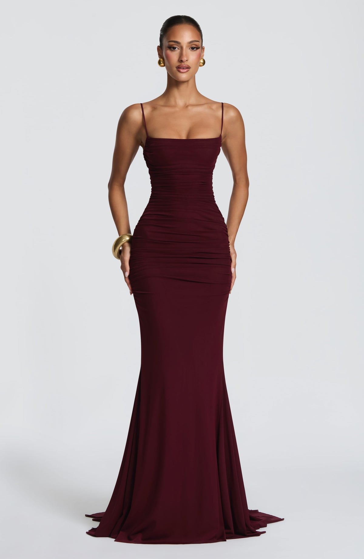 Belavie Zariella Gown - Cherry Lacquer